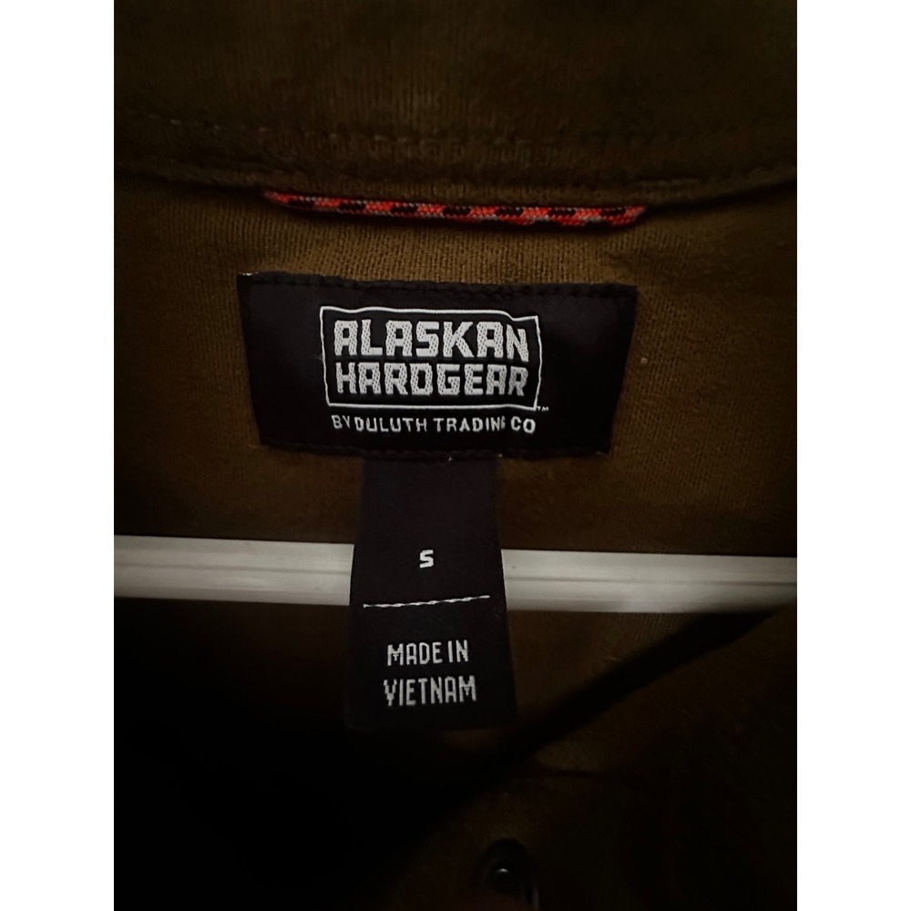 Alaskan Hardgear Duluth Trading Co Mens Small Olive Green Snap Shirt Jacket - Picture 5 of 9